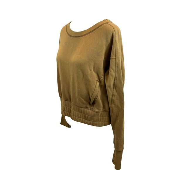 Ladies Free People Movement June Bug Sweatshirt Size Medium Whispering Forest - Picture 6 of 14